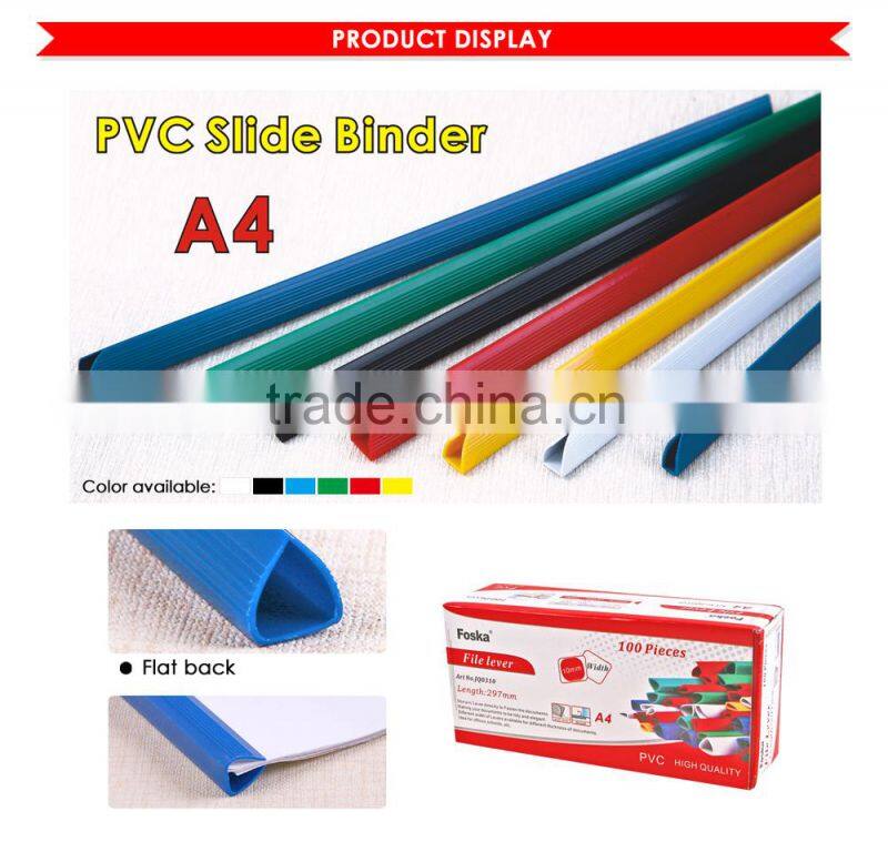 Good Quality A4 Flat Back PVC Slide Binder.
