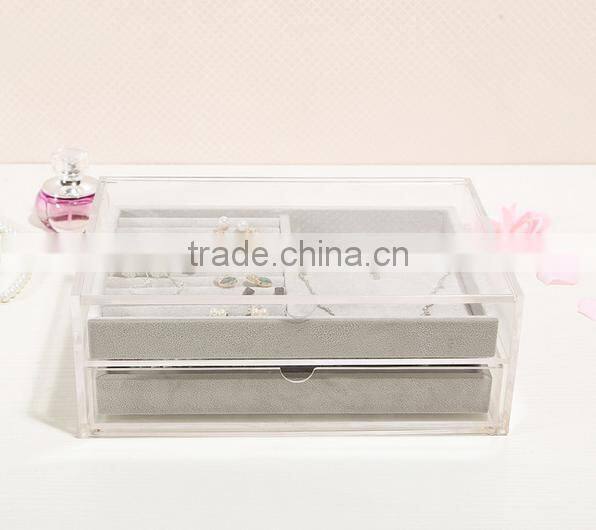 display jewelry acrylic box ,with drawer acrylic box