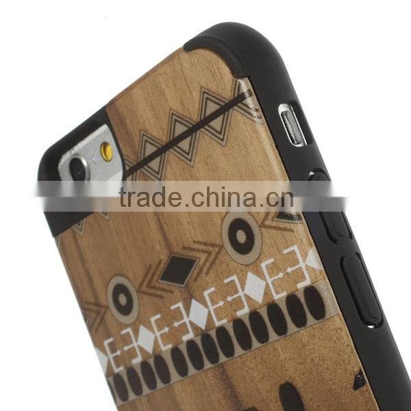 The newest style and hot sale Real Walnut Coated Case For Apple Iphone 6 4.7