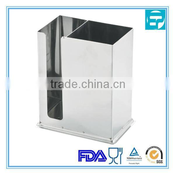 Stainless Steel square kitchen utensil holder