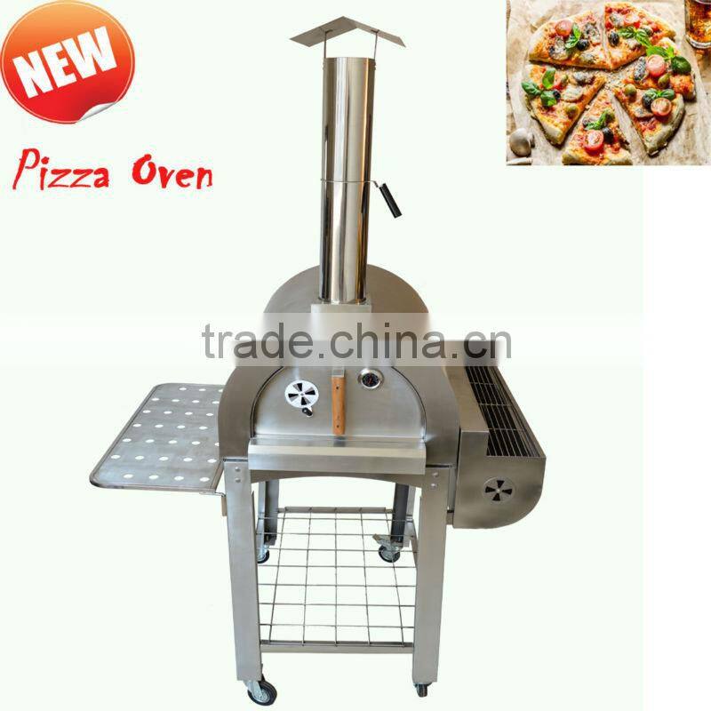 Wood Burning Pizza Stainless Steel Wood Fired Pizza Oven