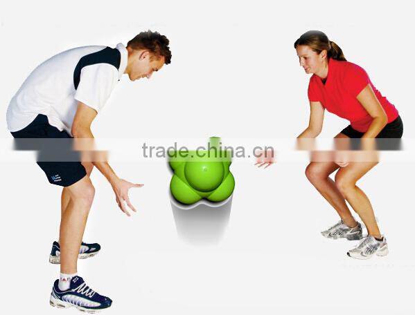 2014 new design 7cm rubber reaction balls for training speed