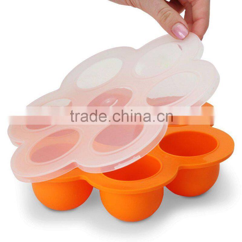 Wholesale FDA food grade non stick bpa free silicone baby food containers