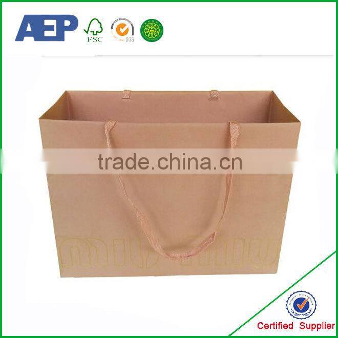 Printed Craft Paper Bag With Your Logo/Paper Bag With Logo Print