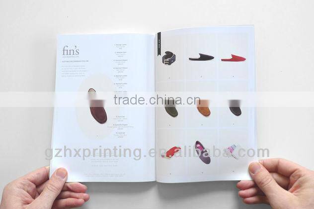 Hot,full color printing brochure for shoes wholesale