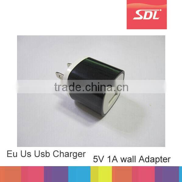 New US USB AC Power Adapter Wall Charger Plug single port for iphone 4 4s 5 5s travel charger for Samsung Galaxy