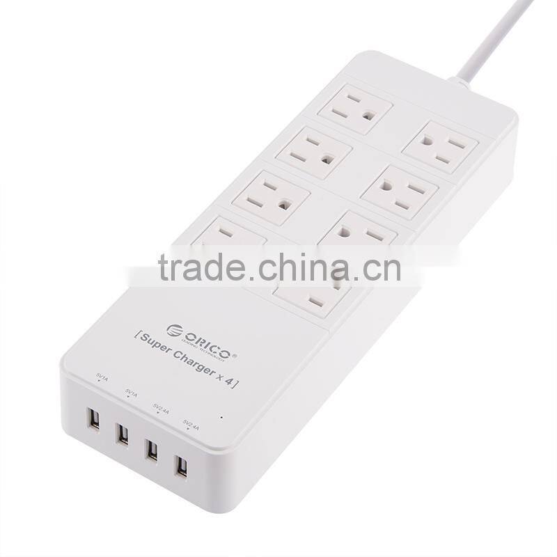 2015 Popular mini size US 2 outlet power strip with usb ports