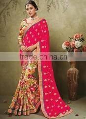 Intelligent Liril Green Viscose Art Silk Saree/Silk sarees online shopping