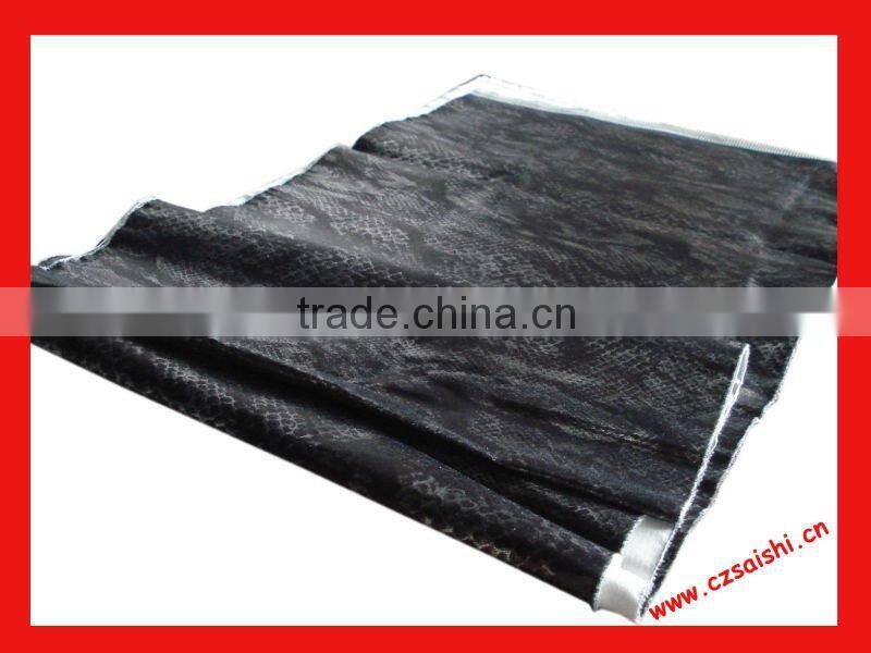 cotton spandex twill metallic coating fabric with print 20*16+70D