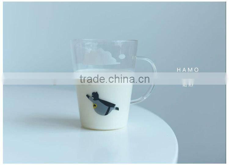 hot sale glass cup with handle cup mabufacturers in cheap price