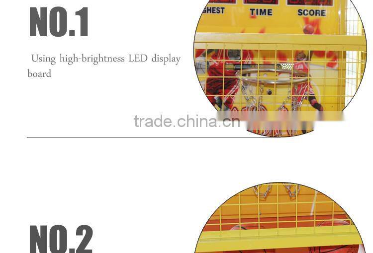 Funshare popular coin operated mini street basketball arcade game machine for children