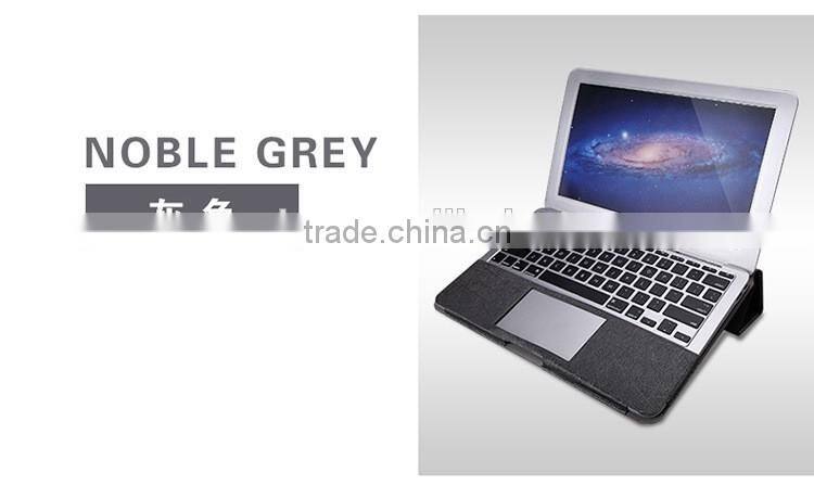 PU Leather Stand Cover Case For MacBook Air Pro Retina 11 12 13 15 inch Sleeve Luxury Leisure Laptop Bags & Case