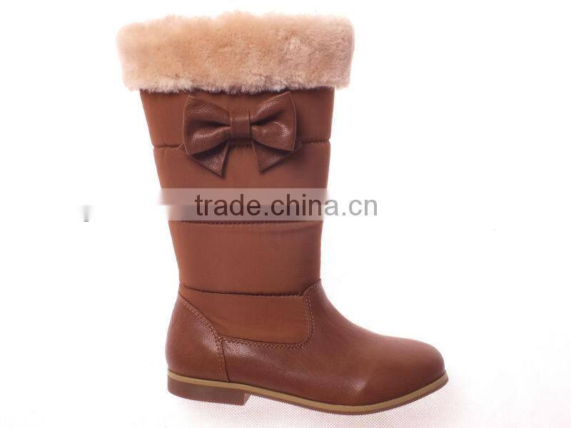 Kids snow boots with cheap quality in guangzhou