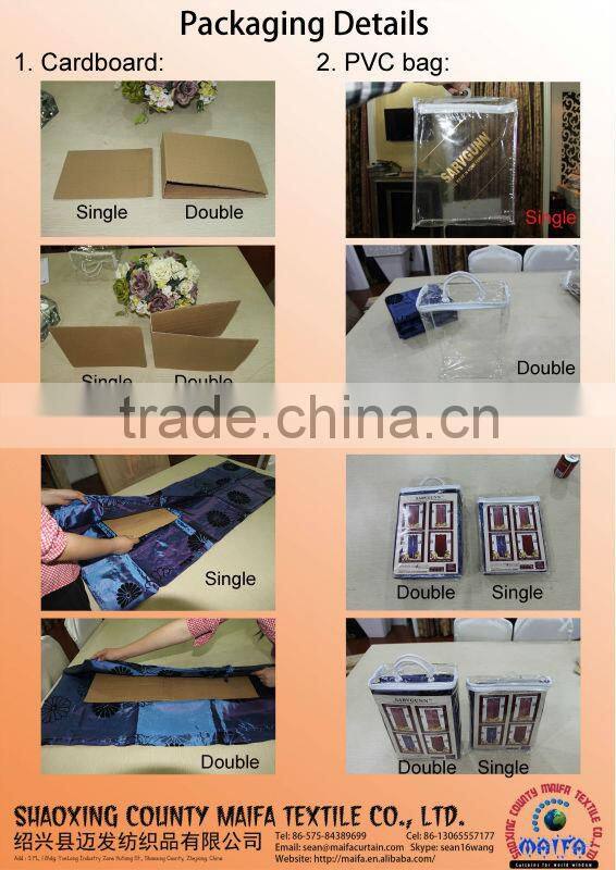 Decorative 100% Polyester Sheer Chiffon Curtains Popular in 2016