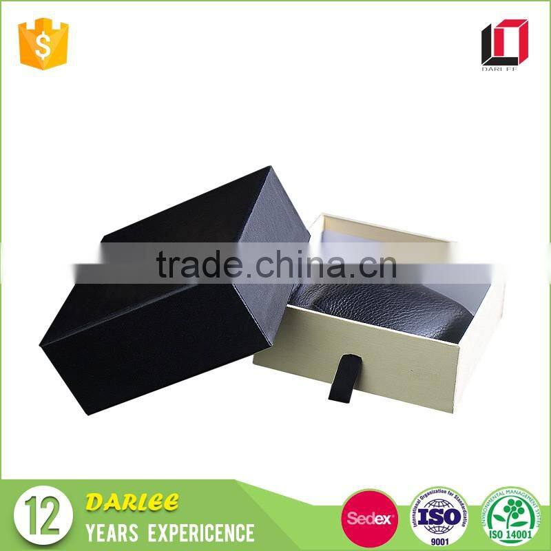 Professional OEM drawer shape popular leather mens wallet belt packaging box
