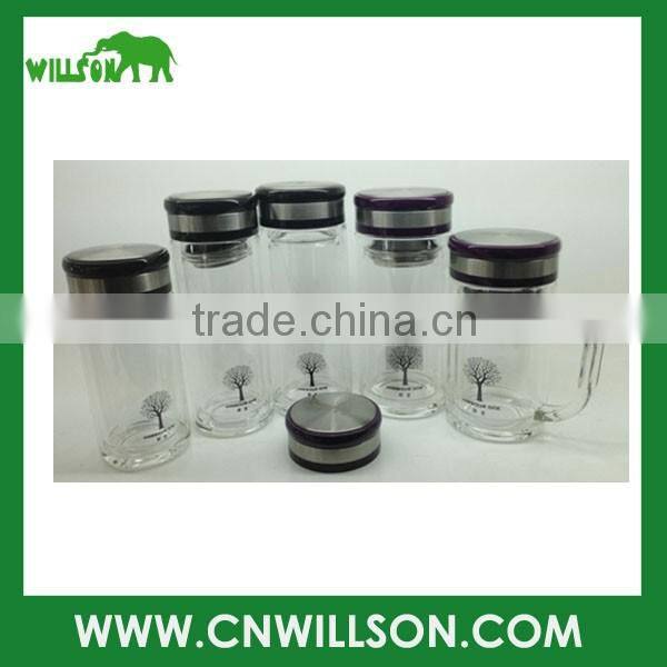 OEM new design 600ml glass water bottle manufacturer