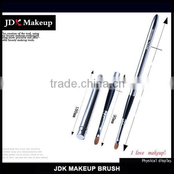 24pcs Professional OEM Cosmetic Brush Purple Handle Black Tube Make up Brush with Fan brush and Foldable Bag