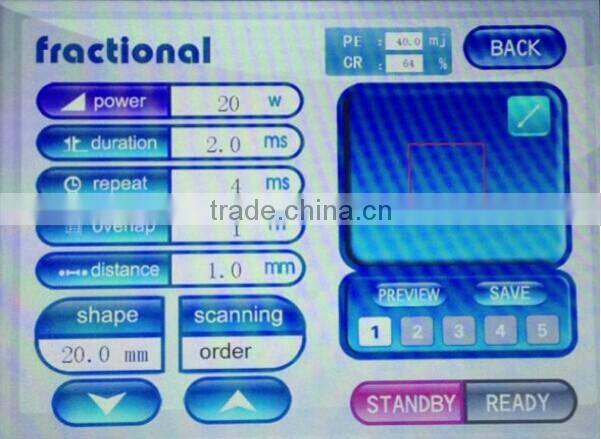 Powerful 60W medical fractional co2 laser scar removal machine/CO2 Carboxy therapy