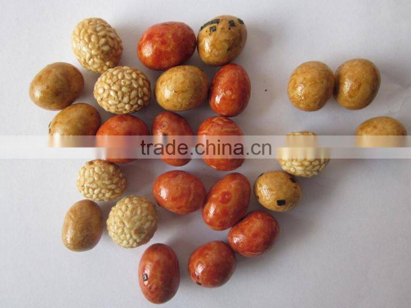 Round type fried spicy coated peanut