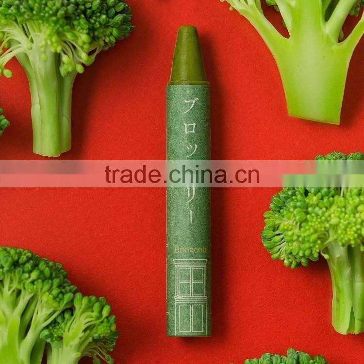Japanese vegetable crayon pens made with safe ingredients