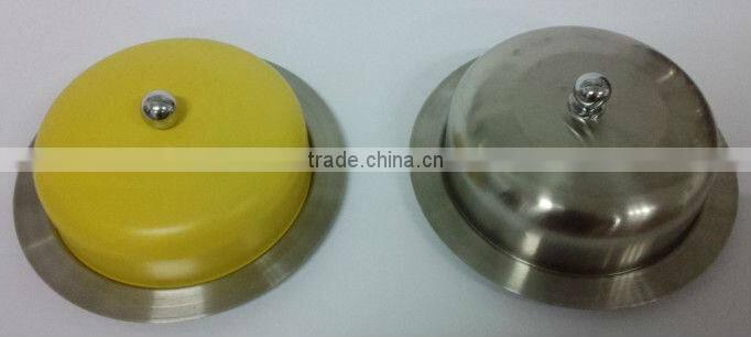 Round Stainless steel butter dish with lid -spray-paint color