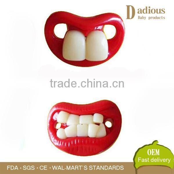 Funny BPA free Baby Infant Dummy Teether Silicone Nipple Soother Pacifier