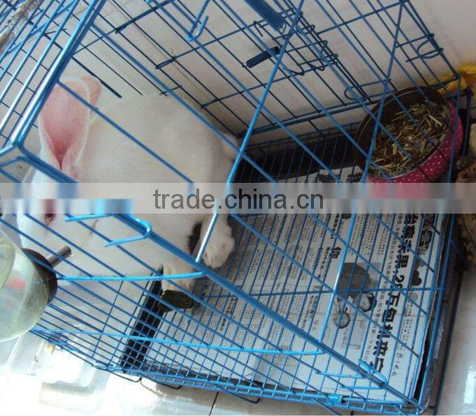 Portable Rabbit Cage With Plastic Tray