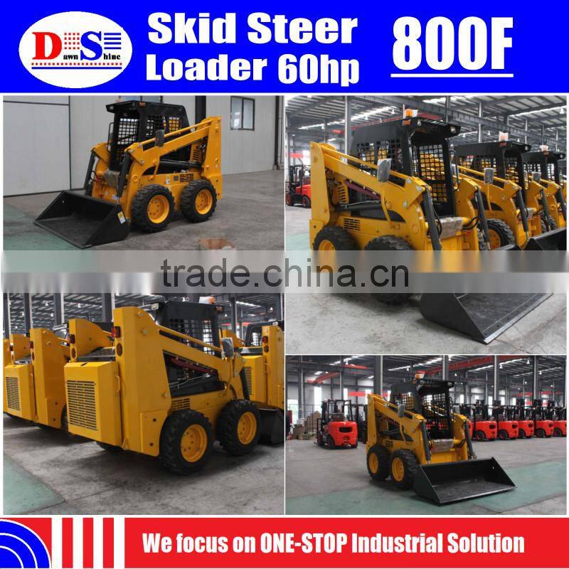 800F WECAN Mini Skid Steer Loader for Sale - 800KG capacity + 45kw Engine + 0.47m3 Bucket