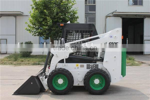 650kg Mini Loader Skid Steer 55hp Skid Steer Loader Attachments WECAN 650F Mini Skid Steer Loader