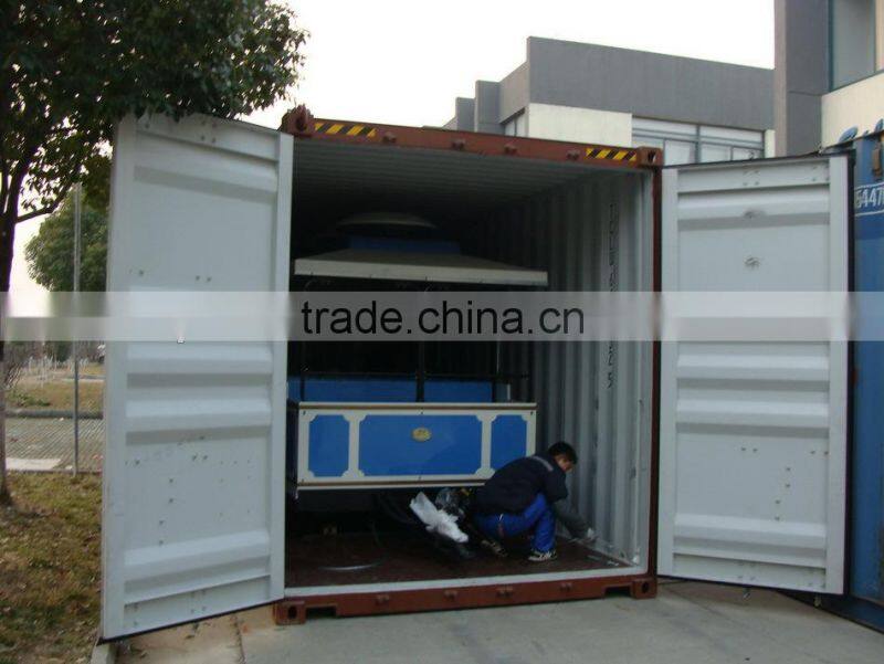 Diesel road train, Trackless train for kids, amusement park equipment, cartoon train for children