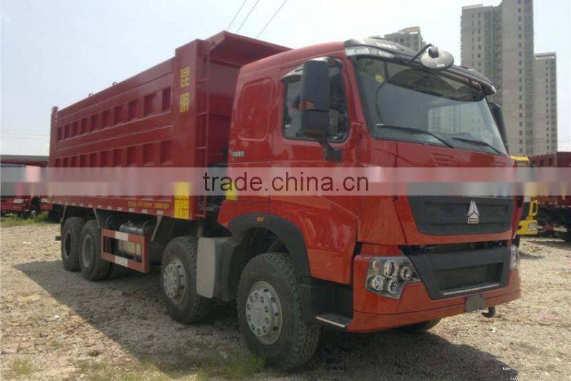 SINOTRUK HOWO T7H 390HP LHD 8X4 MAN Diesel Sand 30Ton Tipper Truck