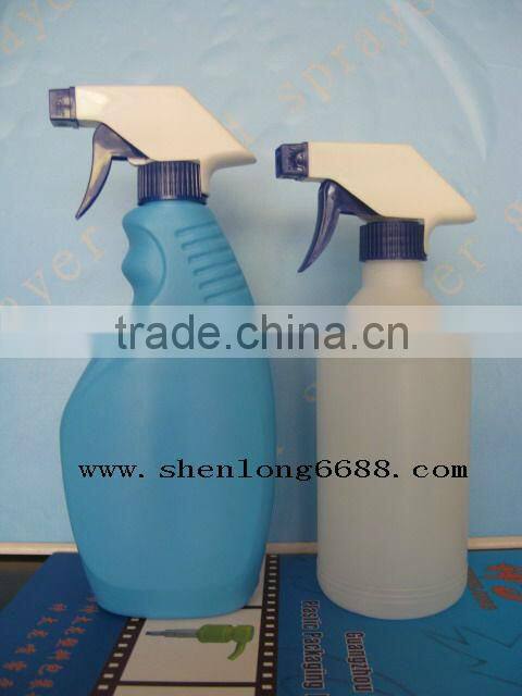 plastic shampoo bottle with gold ferrule