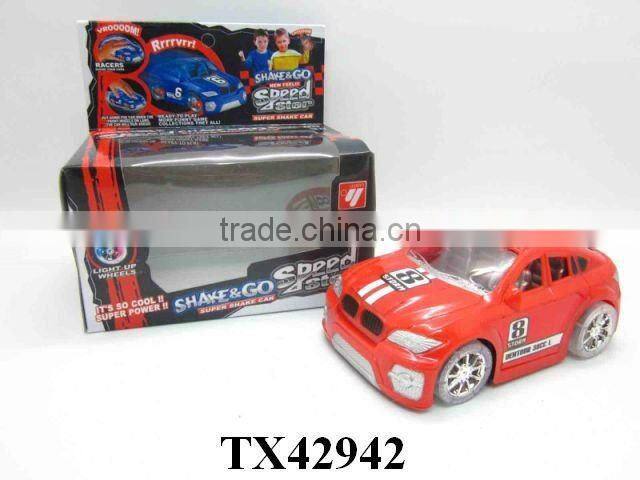 musical and light shaking racing car