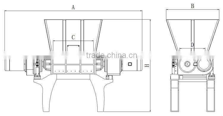 Lump plastic shredder