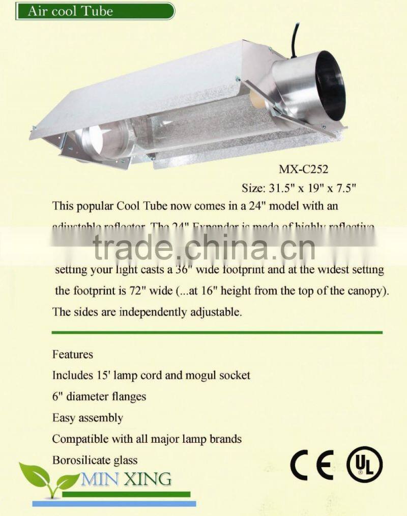 Hydroponics Cooltube Air Cooled Reflector For MH HPS Lamps