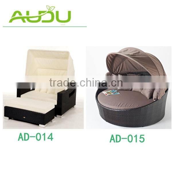 Audu Rattan Florida Sun Lounger with Side Table
