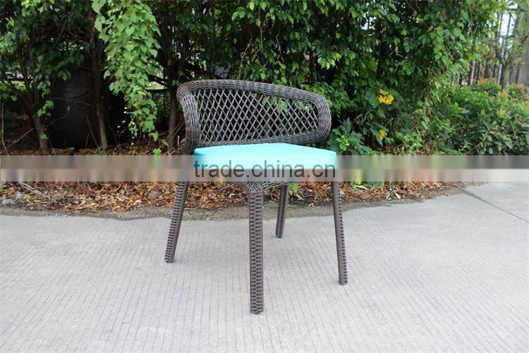 Outdoor furniture plastic wicker recline chair