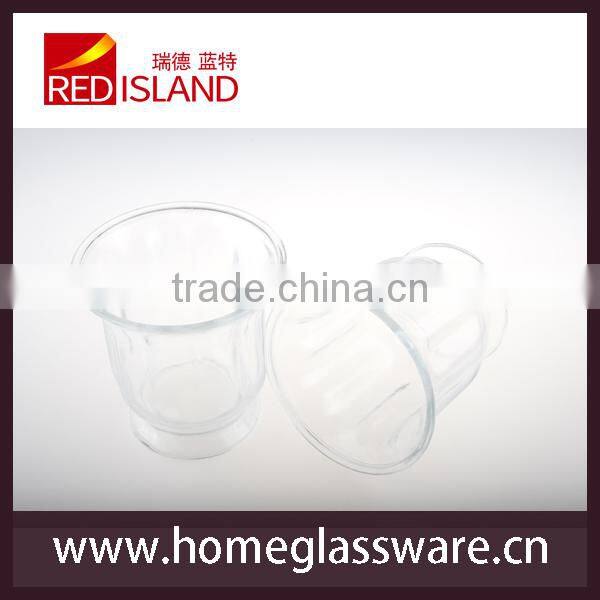 embossed bathroom toilet brush glass holder