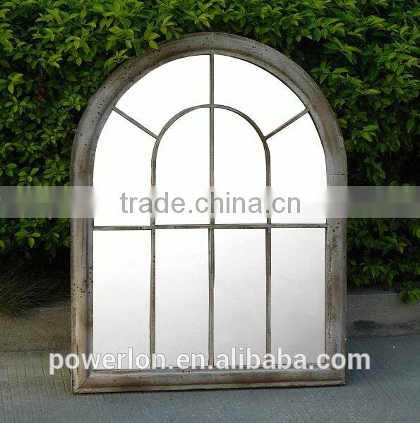 Ornate Rustic Garden Mirror with Natural Beauty Reflection