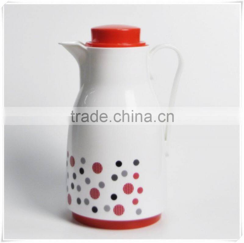 China factory supply 1.0L plastic thermos with glass inside