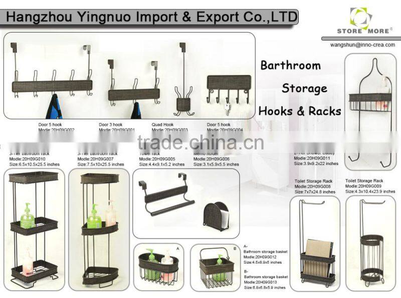 Store More textilene Door 5 Hook Key Rack