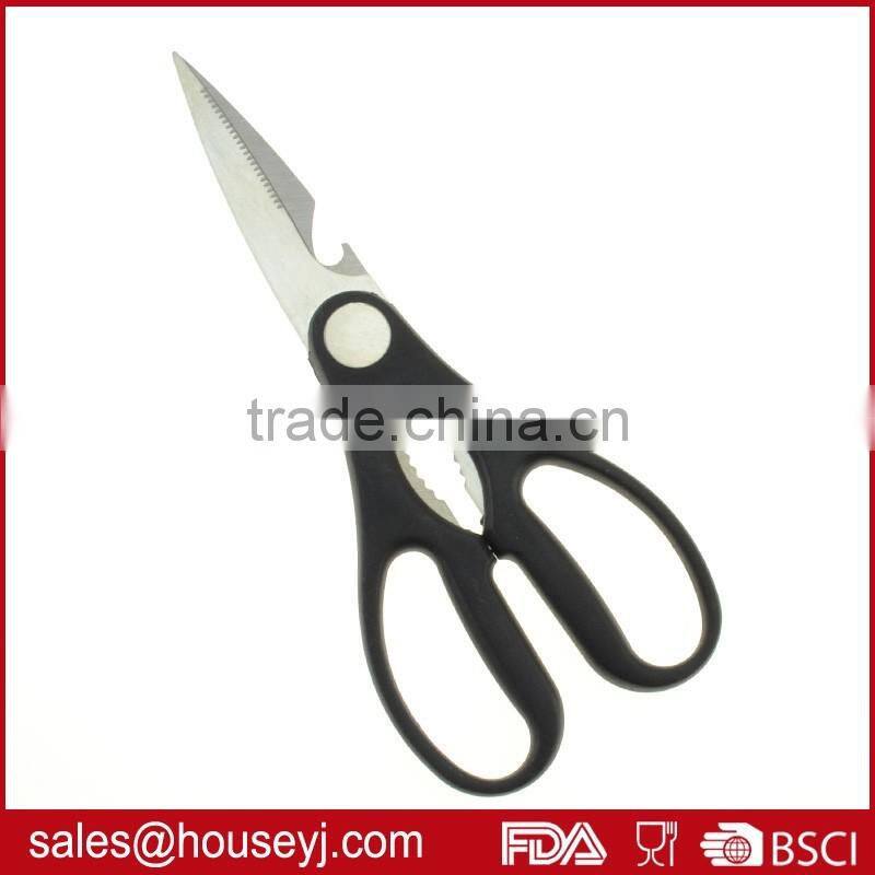 high quality stainless steel kitchen scissors with pp plastic handle