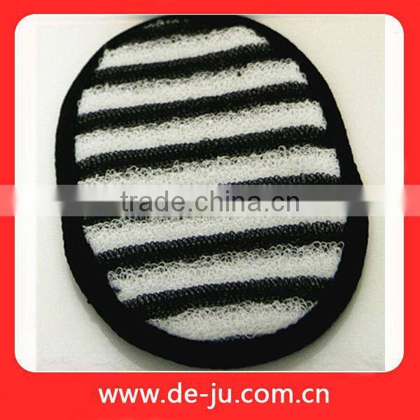 Bath Cleaning Black Coat Handle Brush Exfoliating Back Scrubber