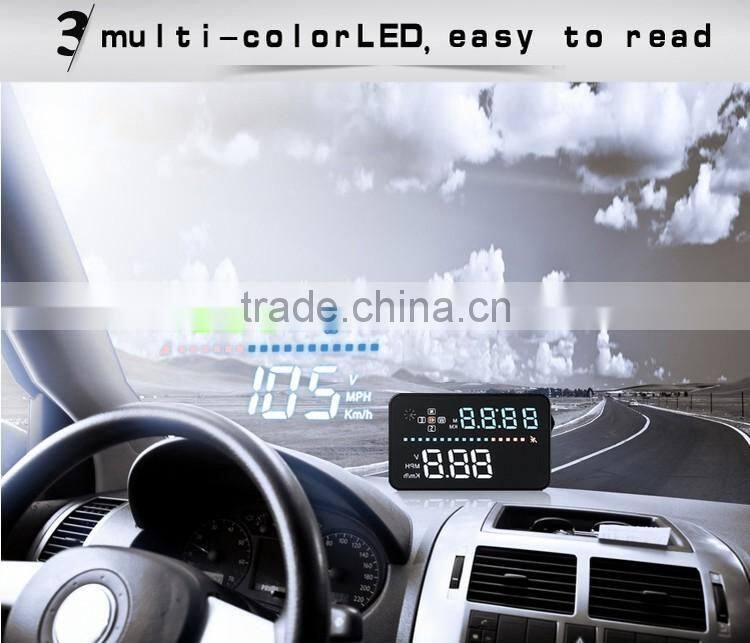 Universal Head Up Display With GPS 3.5 inch Screen HUD For Car Auto Speed Monitor For Wholesale