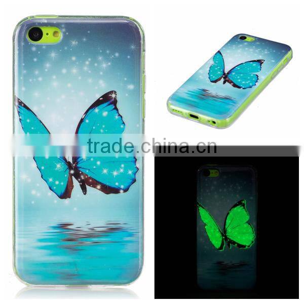 Hot Sale IMD Luminous Protective TPU Phone Case For iPhone 5C