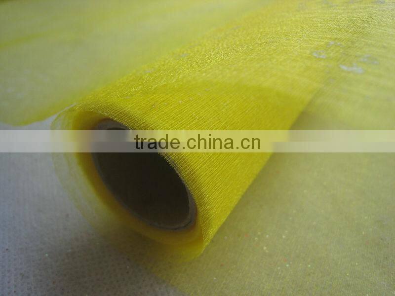 rainbow beautiful christmas silk organza fabric india for flower wrapping