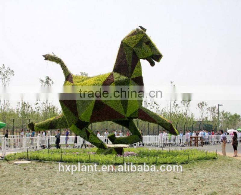 small home sculpture aritificial green sculpture plastic fake plant plastic green sculpture