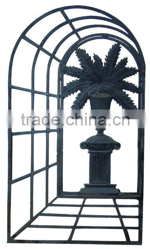 wrought iron garden fence