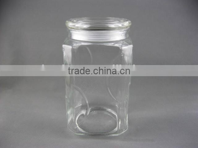 2300ml sealable glass jar,clear glass storage jar,food grade glass jars