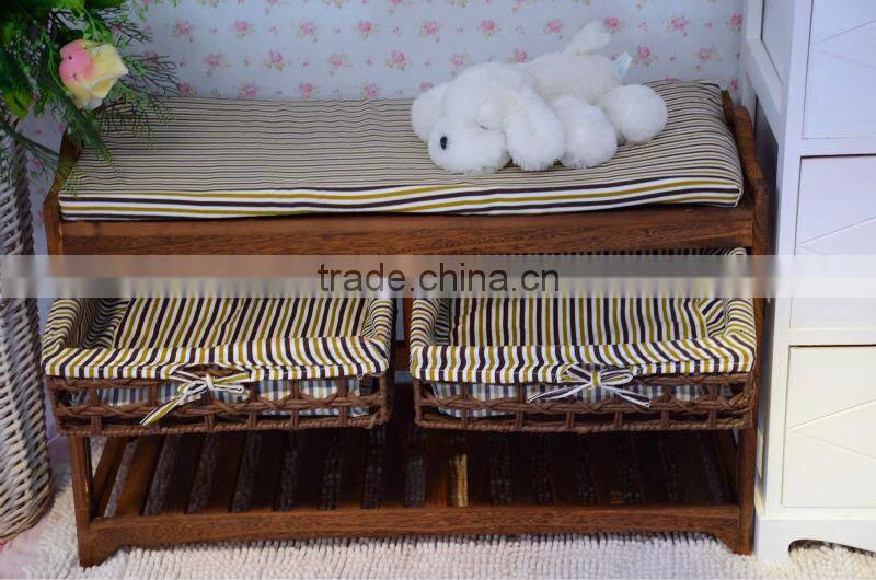 eco-friendly wooden shoe racks with drawers